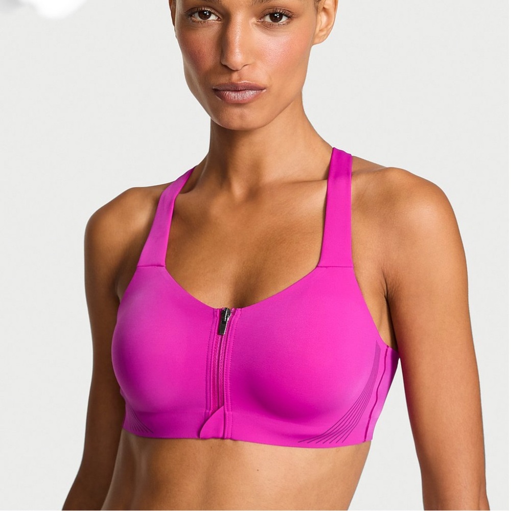 Victoria’s Secret Knockout Front-Closed Sports Bra- 32DD/ Hot Pink Only!